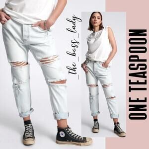 One Teaspoon jeans Saints boyfriend trashed cotton pants